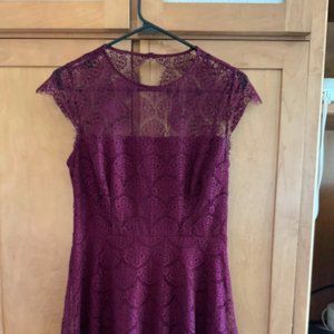 Kenzie Lace Dress - Burgandy - Size 4